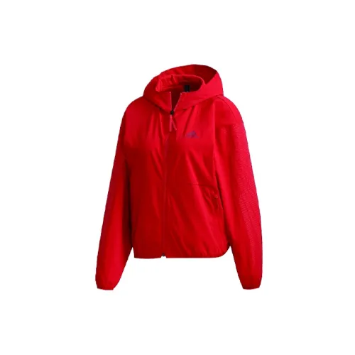 Adidas Jackets Women's Light Scarlet/Plum Purple