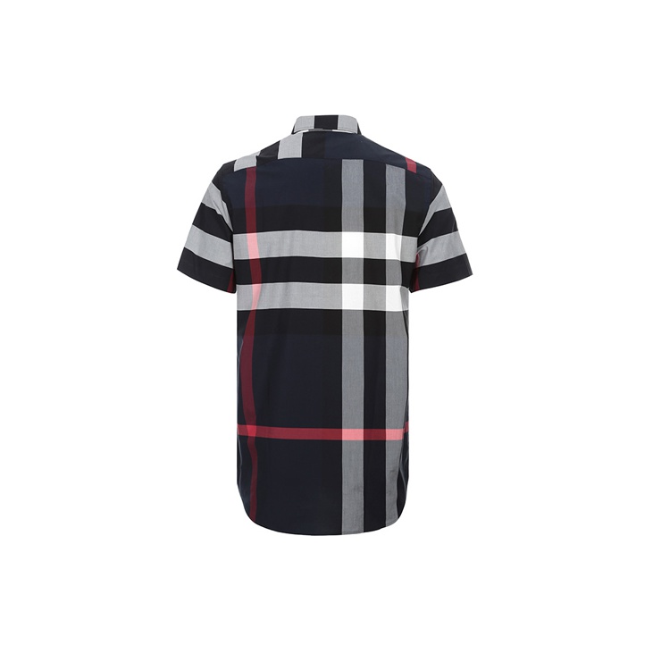 Burberry Shirt Men's Marine Blue - POIZON