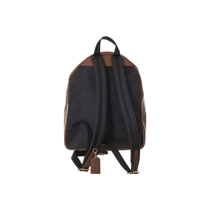 COACH Charlie PVC Backpack Medium Size Women's Khaki & Brown-2
