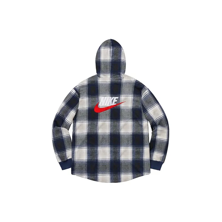 Supreme Nike Plaid Hooded Sweatshirt-1