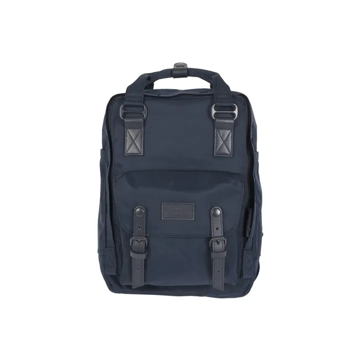 Doughnut Nylon Fabric Backpack Regular Unisex Dark Blue-0