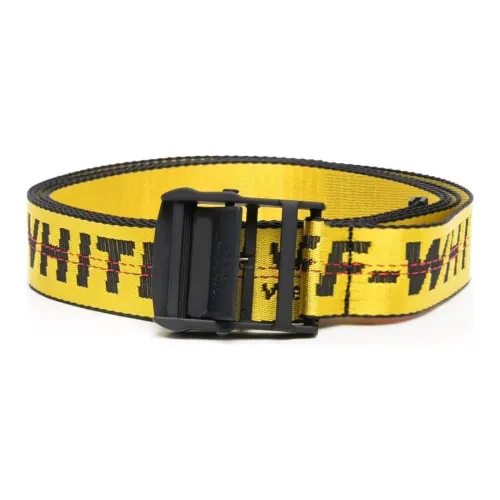 OFF-WHITE Leather Belts Men Yellow