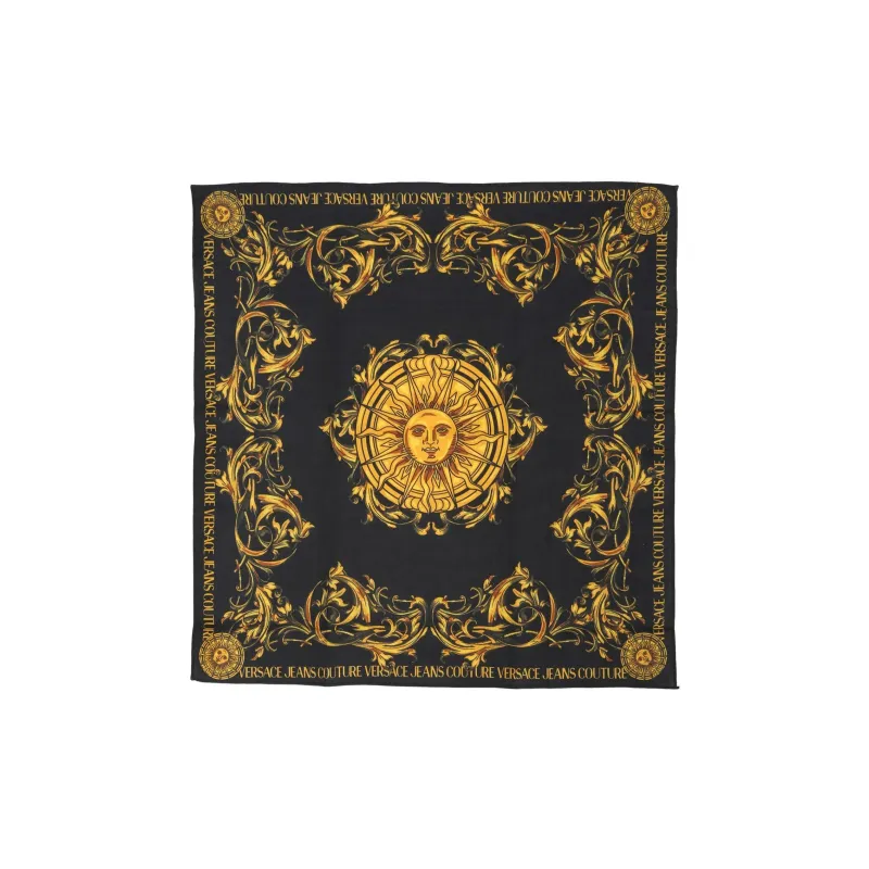VERSACE Knit Scarves Unisex Black-0