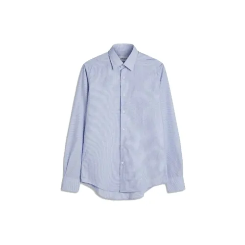 Lanvin Shirts Men Blue