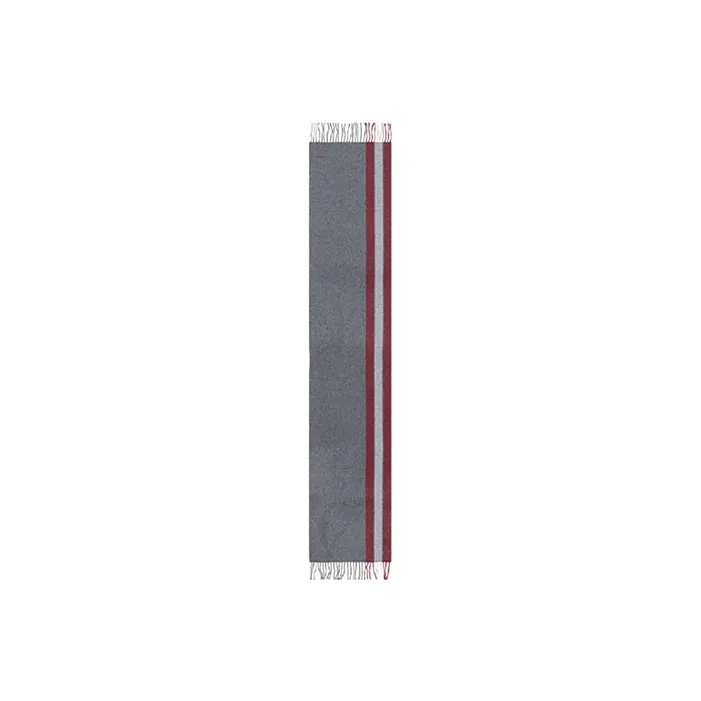 BALLY Knit Scarves Men Gray Red-3
