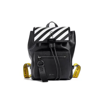 OFF WHITE Backpack Diag Black White Yellow