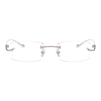 Cartier Rectangular Rimless Glasses