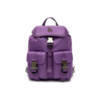 MLB Los Angeles Dodgers Nylon Fabric Backpack Regular Women's Violet