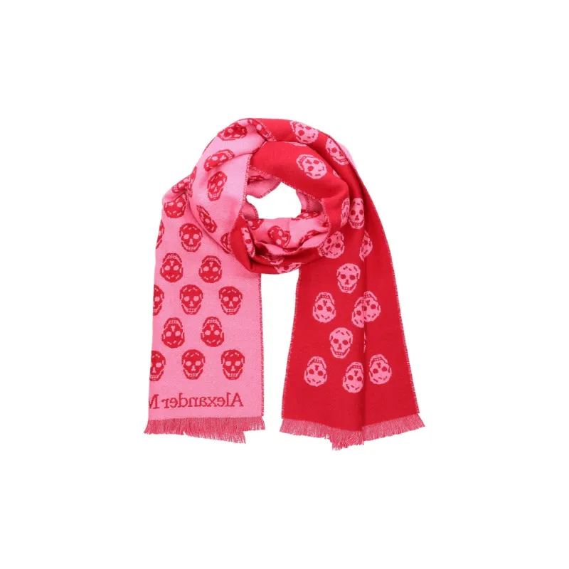 Alexander McQueen Knit Scarves Women's Red-1