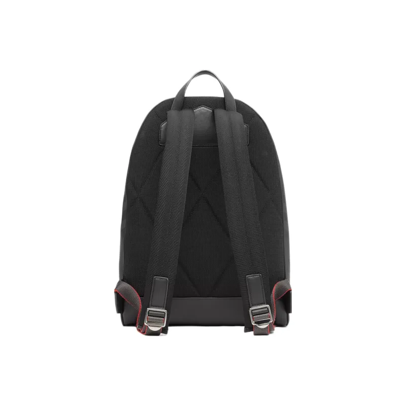 Burberry London Check And Leather Backpack Dark Charcoal-3