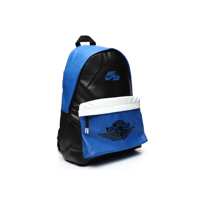 Jordan Polyester Basketball Bag Backpack Large Size Unisex Royal Blue/Black-2