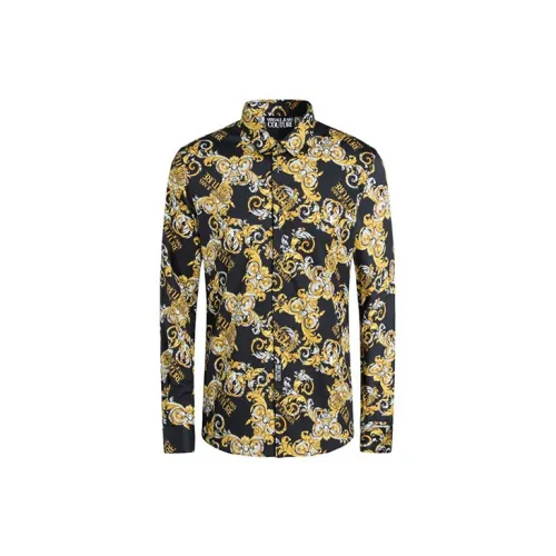 VERSACE JEANS COUTURE Shirts Men Black