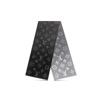 LOUIS VUITTON Monogram Cashmere Knit Scarves Men's
