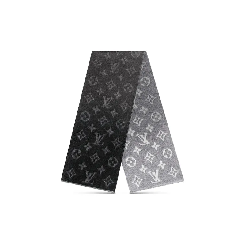 LOUIS VUITTON Monogram Cashmere Knit Scarves Men's-0