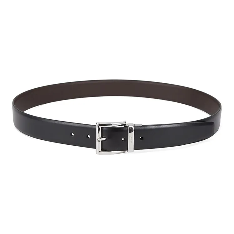 PRADA Logo Engraved Buckle Belt-2