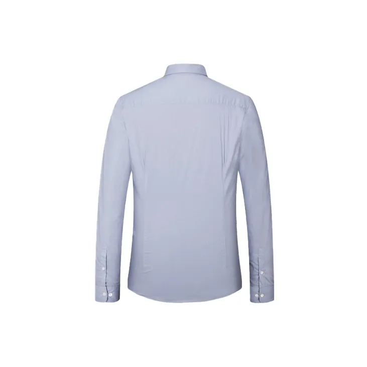 EMPORIO ARMANI Logo Embroidered Buttoned Shirt-2