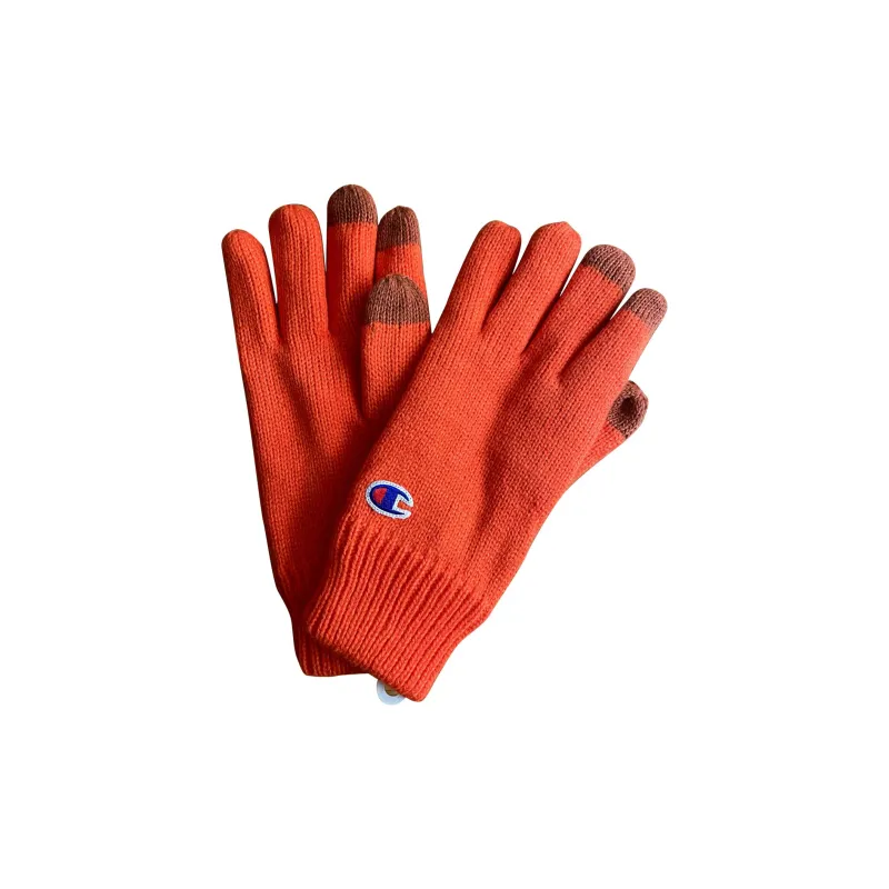 Champion Knit Gloves Unisex Orange Red-0