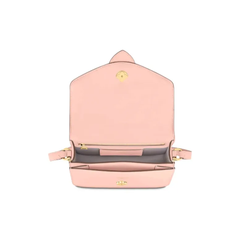 LOUIS VUITTON Cow Leather Crossbody Bag Regular Women's Pink-3