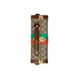 Gucci Eyewear Eckige Brille mit Logo Schwarz
