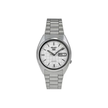 SEIKO 5 Collection Automatic Mechanical Movement Unisex Wrist Watches White Dial SNXF05K1