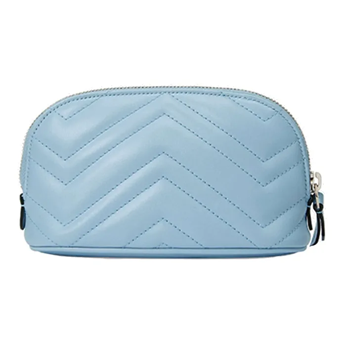 GUCCI Marmont Quilting Leather Makeup Bags Clutches Toiletry Bags Medium Size Women's Multicolor-2