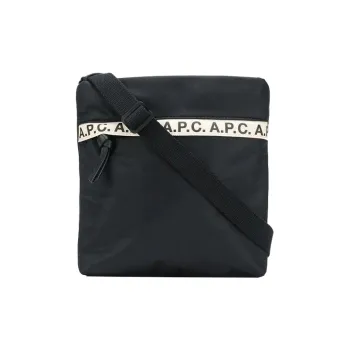 A.P.C Polyamide Messenger Bag, Shoulder Bag, Crossbody Bag Men's Black