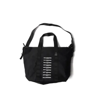 KILLWINNER Nylon Fabric Shoulder Bag, Crossbody Bag, Handbag Regular Unisex Black