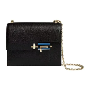 HERMES Verrou Mysore Goat Skin Handgun Bag Shoulder Bag Crossbody Bag Mini Women's Black