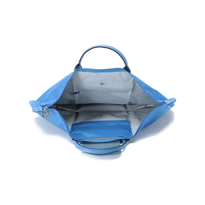 LONGCHAMP Le Pliage Fabric Handbag Large Size Women's Blue-4