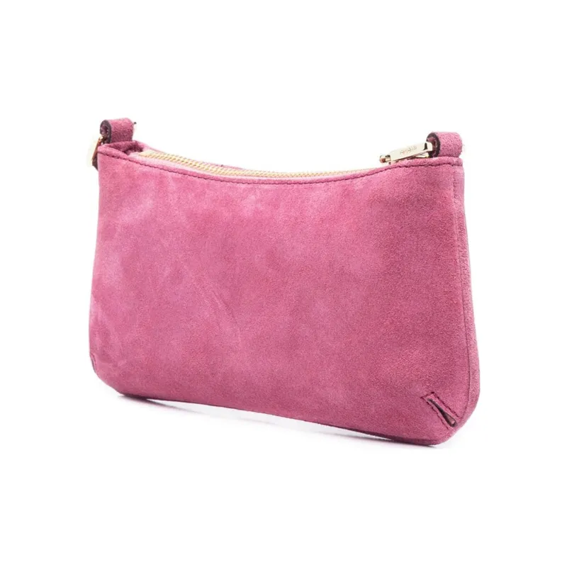 Manu Atelier PITA Series Suede Shoulder Bag Women's Pink-1