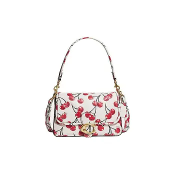 COACH Tabby Cow Leather Shoulder Bag Crossbody Bag Large Size Women's Pink White