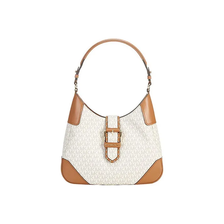 MICHAEL KORS MK Lillian Shoulder Bag Women's Vanilla White-0