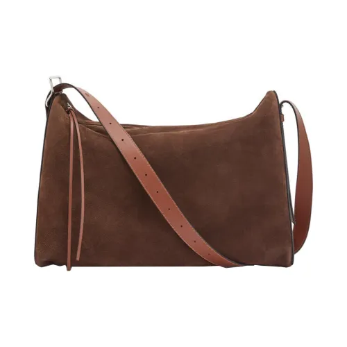 LOEWE Artificial Leather Handbag Shoulder Bag Crossbody Bag Large Size Men's Taupe