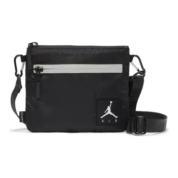 Jordan Nylon Shoulder Bag Crossbody Bag Regular Unisex Black