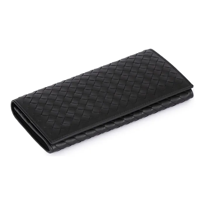 Bottega Veneta Calfskin Wallet Unisex Black-2