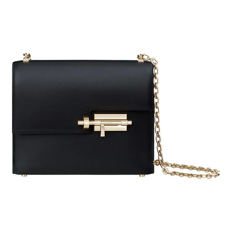 HERMES Verrou Allegro Calfskin Handgun Bag Shoulder Bag Crossbody Bag Mini Women's Noir Black-0