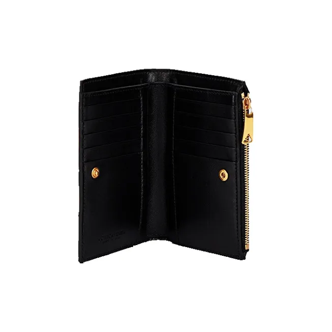Bottega Veneta Intreccio Bi-Fold Zip Wallet-2