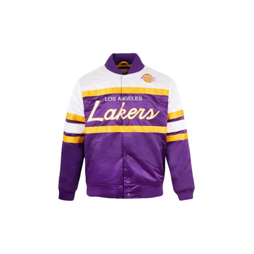 Mitchell & Ness Stitching Sports Jacket Purple Men’s