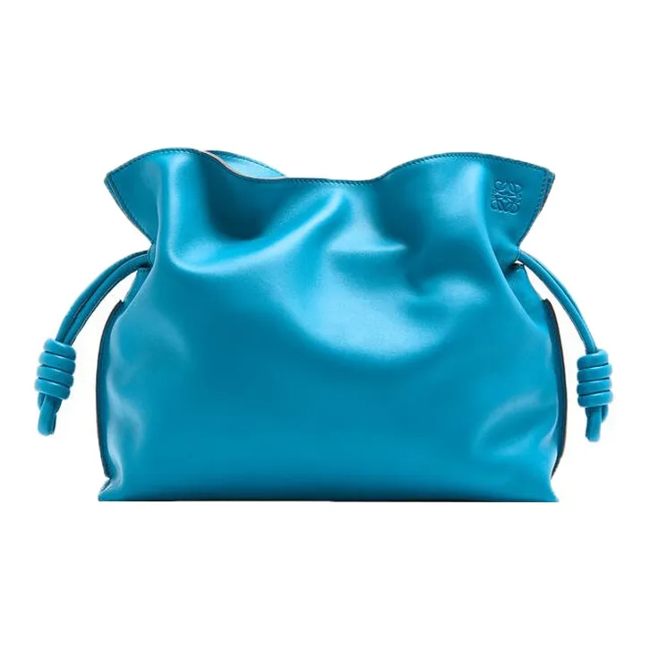 LOEWE Flamenco Nappa Cow Leather Handheld Shoulder Bag Crossbody Bag Mini Women's Cliff Lake Blue-0