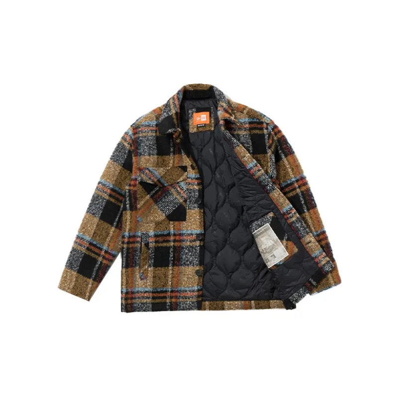 New Era Jackets Unisex Beige Black-2