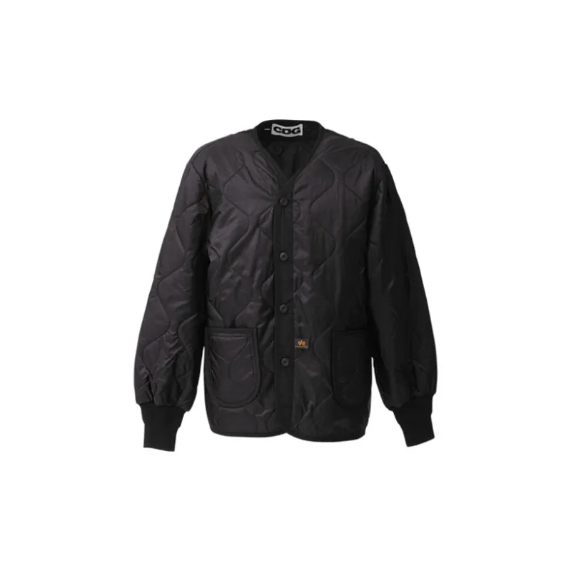 CDG Puffer Jackets Unisex Black-1
