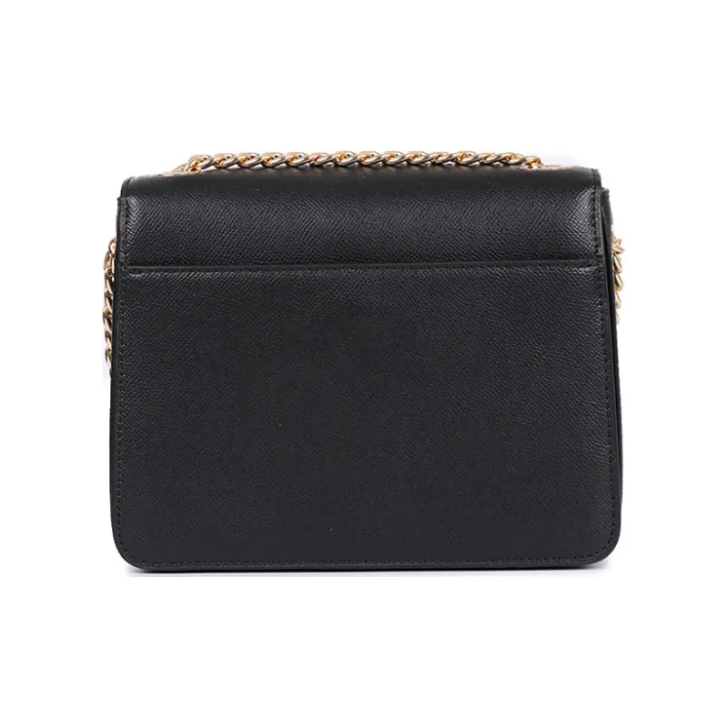 MICHAEL KORS Sylvia Leather Shoulder Bag Crossbody Bag Medium Size Women's Black-1
