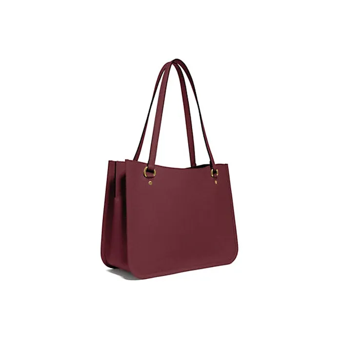 COACH Tyler Leather Crossbody Bag One Shoulder Handbag Large Size Women's Wine Red-1
