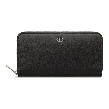 DIOR Cow Leather Wallet Men's Black