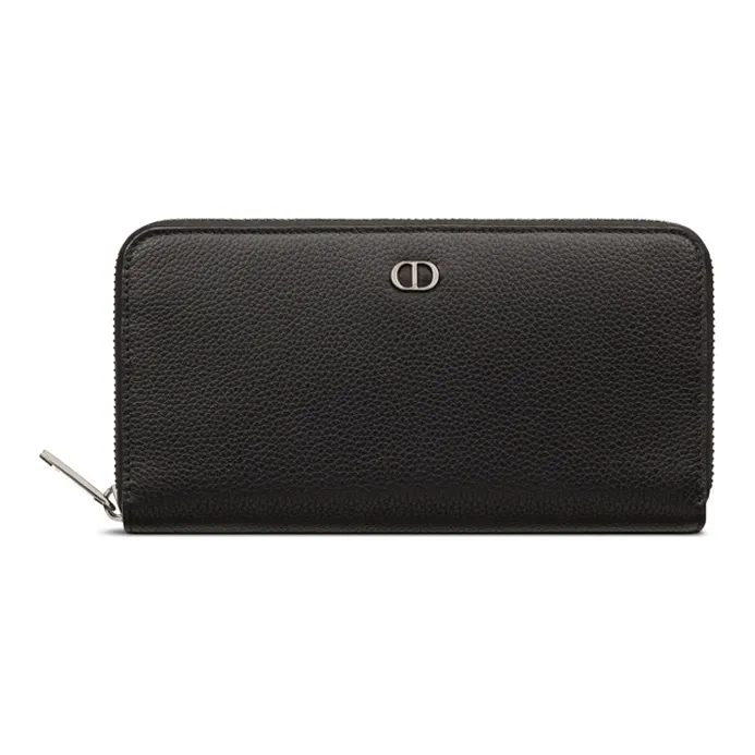 DIOR Cow Leather Wallet Men's Black-0