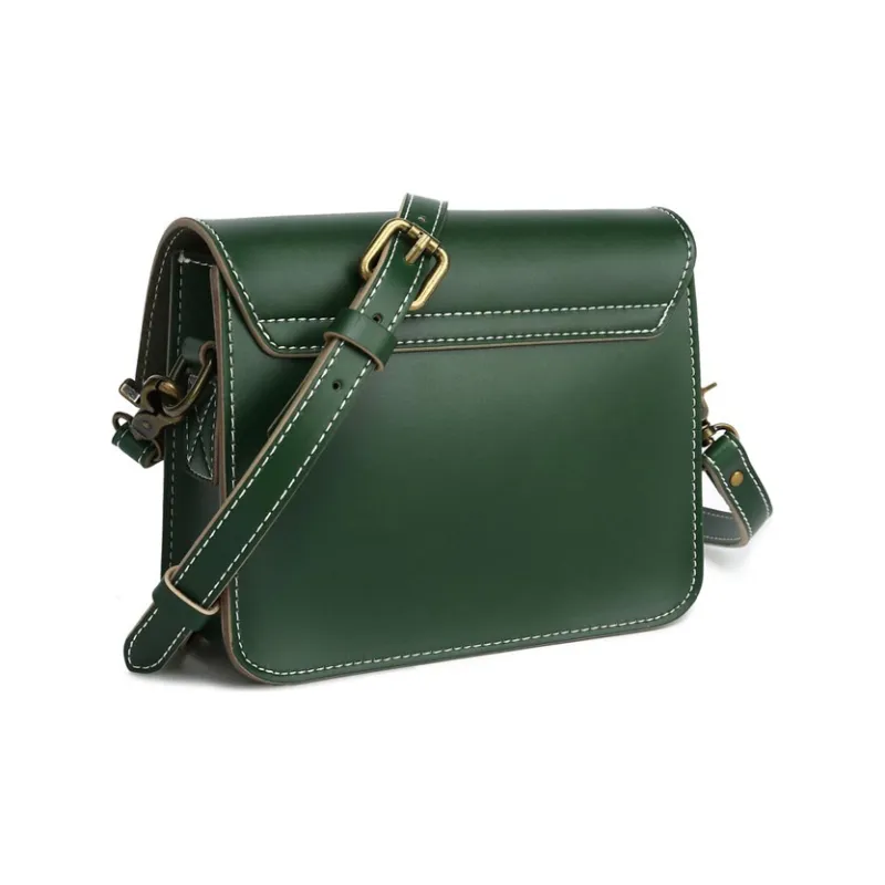 Zatchels Microfiber Synthetic Leather Satchel Bag Messenger Bag Crossbody Bag Shoulder Bag Regular Women's Green-4