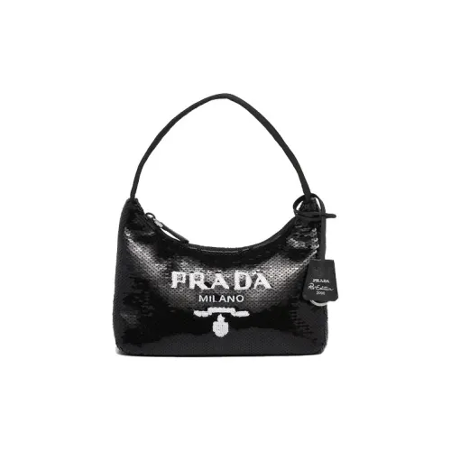PRADA Re-Edition 2000 Handbag Mini Wmns  Black