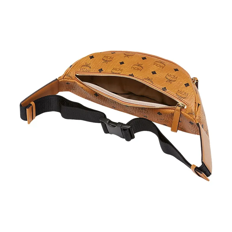 MCM Stark Belt Bag Visetos Medium Cognac-4