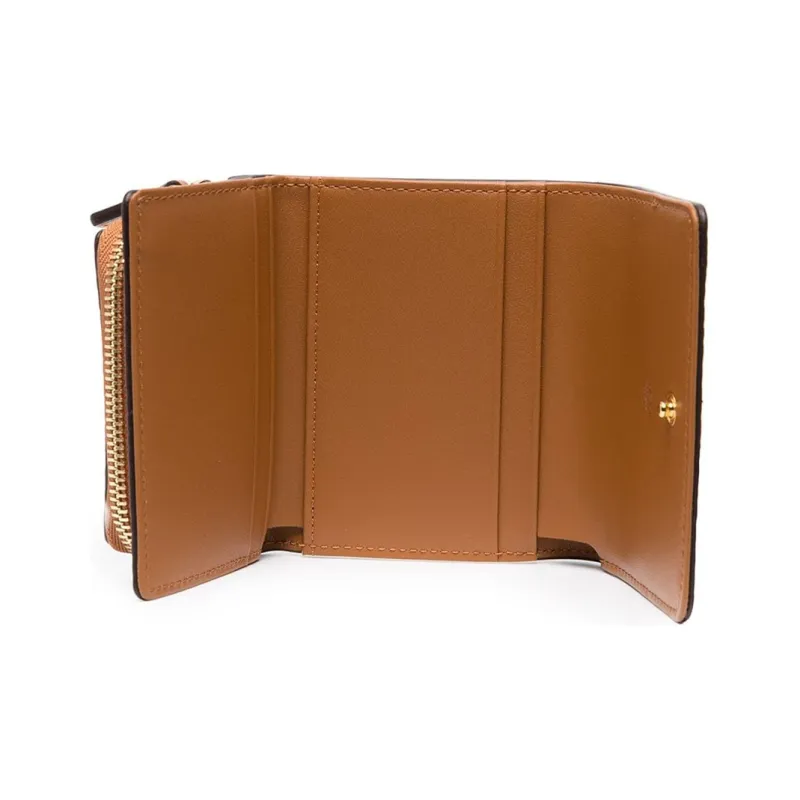 MCM Original Visetos Artificial Leather Wallet Men's Brown Cognac-3