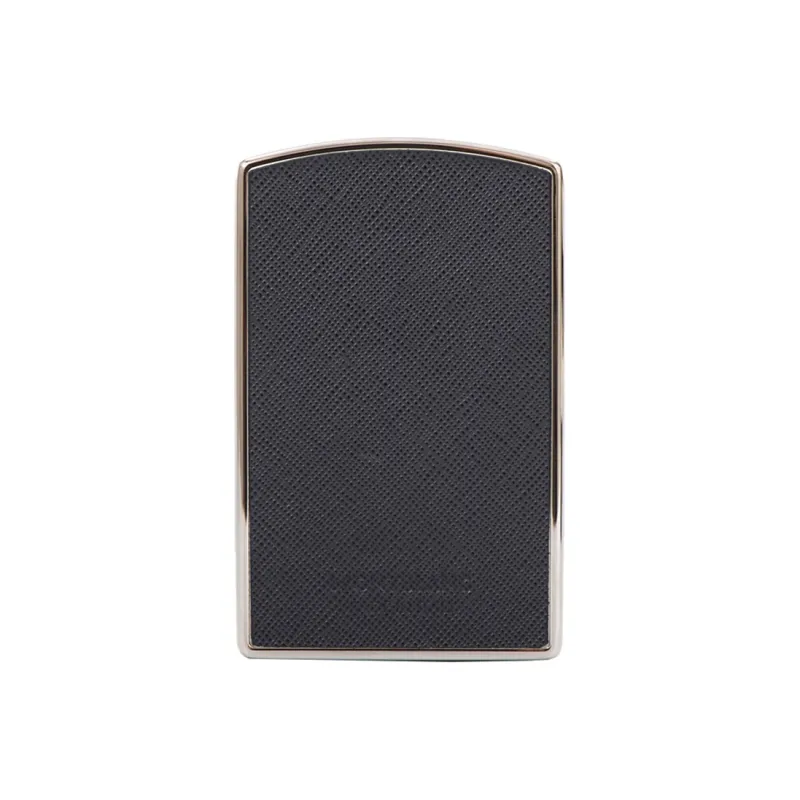 MONTBLANC Cow Leather Business Card Holder Card Case Regular Men's Dark Gray-2